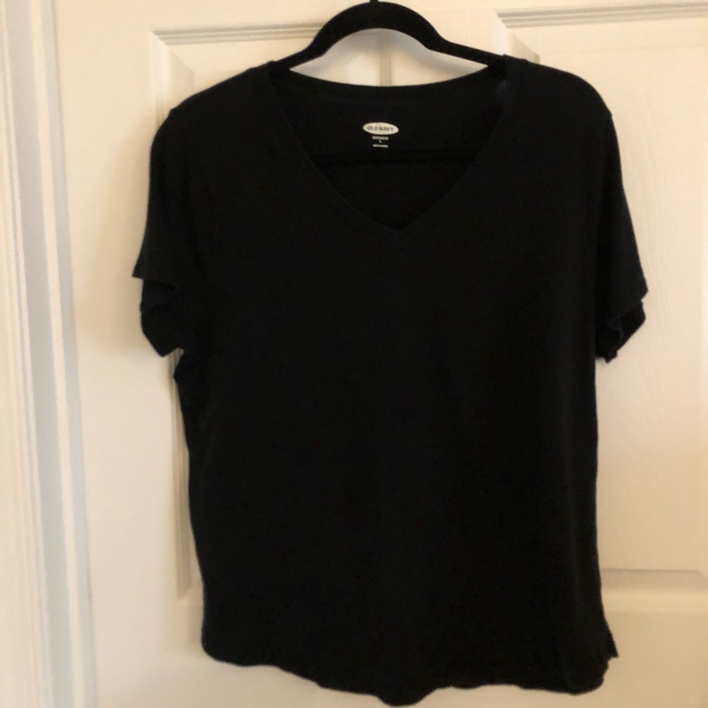 Old Navy basic v-neck t-shirt in black